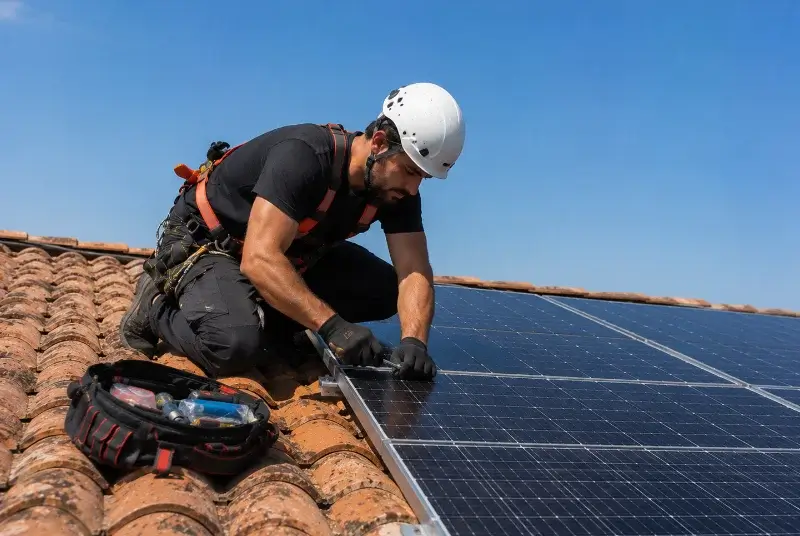 Maintenance et monitoring de panneaux solaires à Saint-Malo-des-Trois-Fontaines