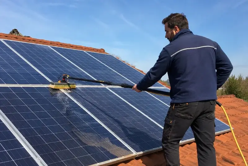 Nettoyage et entretien de panneaux solaires à Saint-Malo-des-Trois-Fontaines